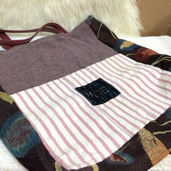 FENDON'S of Bishop CA Large Open Utility Tote Patchwork Upholstery Fabrics - Picture 4 of 16